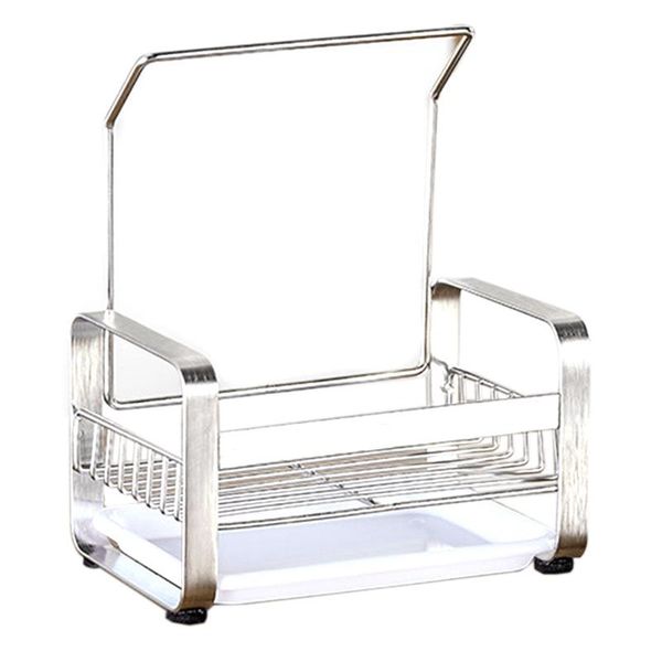 kitchen storage & organization large sponge holder sink caddy cleaning brush soap organizer rack, with drain tray
kitchen storage & organization large sponge holder sink caddy cleaning brush soap organizer rack, with drain tray