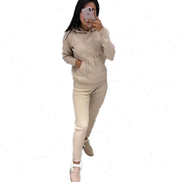 mvgirlru autumn winter womens knitted tracksuit hooded solid color large pocket knit two piece suit, Gray
mvgirlru autumn winter womens knitted tracksuit hooded solid color large pocket knit two piece suit, Gray