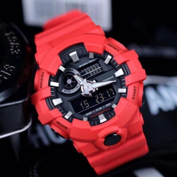 wristwatches sports leisure ga-700 watch men's lcd digital wristwatch double display multi-function clock all functions can be operated, Slivery;brown
wristwatches sports leisure ga-700 watch men's lcd digital wristwatch double display multi-function clock all functions can be operated, Slivery;brown