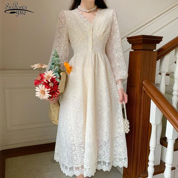 casual dresses summer 2021 ladies dress fashion lace women elegant v-neck a-line puff sleeve midi dresse vintage hollow out vestido 12758, Black;gray
casual dresses summer 2021 ladies dress fashion lace women elegant v-neck a-line puff sleeve midi dresse vintage hollow out vestido 12758, Black;gray