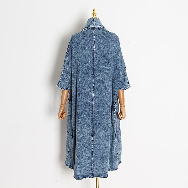 female clothing overcoats 2021 tide vintage denim women windbreaker lapel collar half sleeve high waist trench coats blue, Black;brown
female clothing overcoats 2021 tide vintage denim women windbreaker lapel collar half sleeve high waist trench coats blue, Black;brown