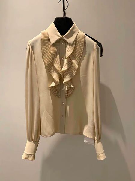 2021 new elegante caqui casual senhora para a primavera outono designer roupas femininas de luxo do vintage camisa da mulher rf71, White 
2021 new elegante caqui casual senhora para a primavera outono designer roupas femininas de luxo do vintage camisa da mulher rf71, White