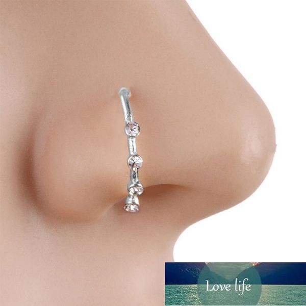 crystal rhinestone fake hoop nose ring punk nose clip nostril hoop nose hoop ring body piercing jewelry fashion accessories  factory price e, Silver
crystal rhinestone fake hoop nose ring punk nose clip nostril hoop nose hoop ring body piercing jewelry fashion accessories  factory price e, Silver