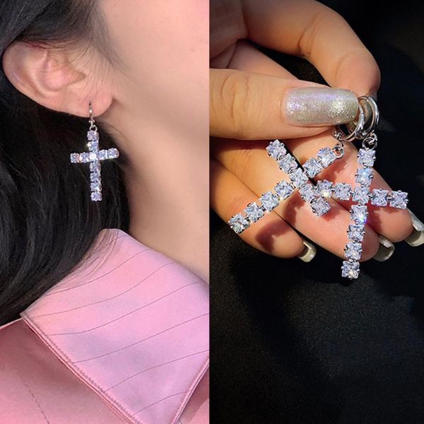 hoop & huggie fashion cubic zirconia metal cross asymmetric earrings for men women girls party punk minimalism unique jewelry long, Golden;silver
hoop & huggie fashion cubic zirconia metal cross asymmetric earrings for men women girls party punk minimalism unique jewelry long, Golden;silver