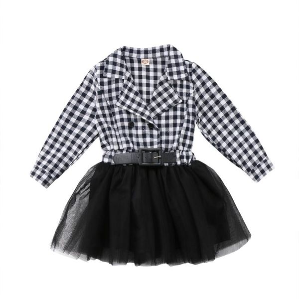 girl's dresses pudcoco 2021 black plaids kids baby girls dress fashion long sleeve tulle for princess party holiday, Red;yellow
girl's dresses pudcoco 2021 black plaids kids baby girls dress fashion long sleeve tulle for princess party holiday, Red;yellow