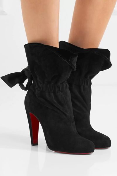 winter brand luxurious red bottoms kristofa ankle boots women high heels black suede leather fashion lady booty with box eu44
winter brand luxurious red bottoms kristofa ankle boots women high heels black suede leather fashion lady booty with box eu44