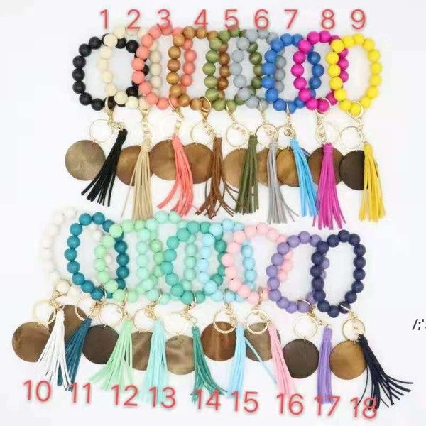 beaded wooden bead keychain fashion personality disc tassel bracelet key ring female zza12545, Silver
beaded wooden bead keychain fashion personality disc tassel bracelet key ring female zza12545, Silver