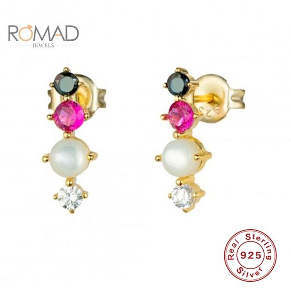 romad women pearl earrings set fashion pendientes plata jewelry s925 sterling silver color diamond stud earrings wholesale, Golden;silver
romad women pearl earrings set fashion pendientes plata jewelry s925 sterling silver color diamond stud earrings wholesale, Golden;silver