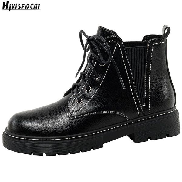 boots hjwsfdcai winter women warm lace-up short elastic opening ladies round toe ankle british wind mujer punk style shoes, Black
boots hjwsfdcai winter women warm lace-up short elastic opening ladies round toe ankle british wind mujer punk style shoes, Black