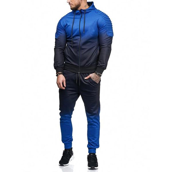 2pcs set tracksuit gradient casual pants jogger sweatshirt fitness sweat jacket men + hoodie clothing sportswear men pants dunab, Black
2pcs set tracksuit gradient casual pants jogger sweatshirt fitness sweat jacket men + hoodie clothing sportswear men pants dunab, Black
