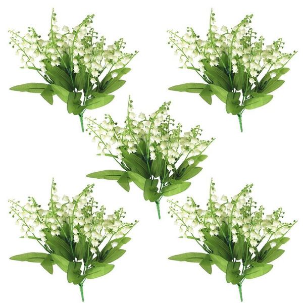 decorative flowers & wreaths 5pcs artificial plant lifelike flower stem fake lily of the valley faux pography props wedding party decor
decorative flowers & wreaths 5pcs artificial plant lifelike flower stem fake lily of the valley faux pography props wedding party decor