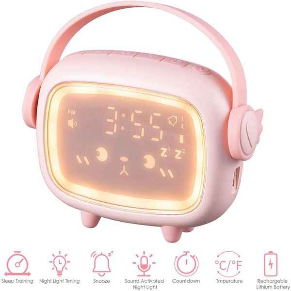 2021 new cute alarm clock for kids ok to wake sound activated alarm clock rechargeable with night light temperature 6 ringtone
2021 new cute alarm clock for kids ok to wake sound activated alarm clock rechargeable with night light temperature 6 ringtone