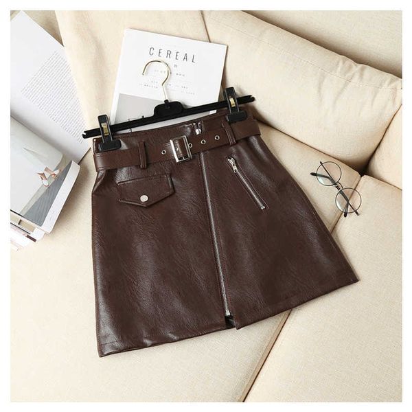 autumn winter slim high waist women pu leather skirt office lady mini ladies casual a-line short s 210601, Black
autumn winter slim high waist women pu leather skirt office lady mini ladies casual a-line short s 210601, Black