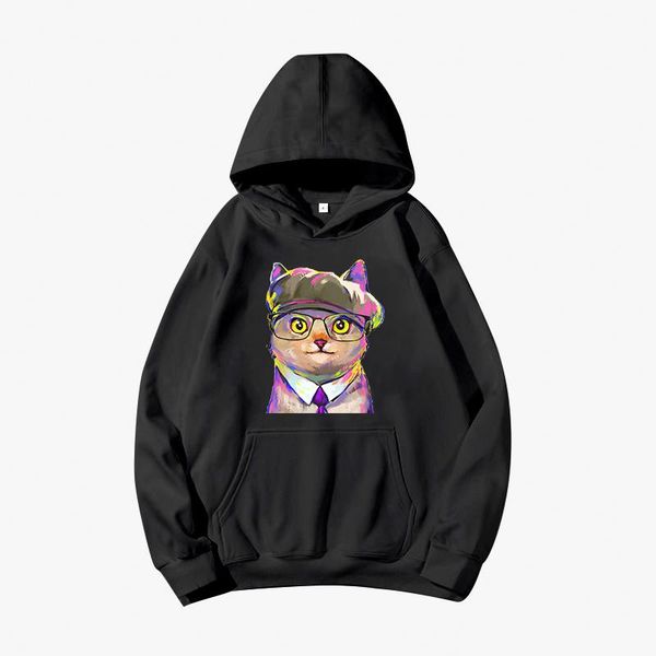 women's hoodies & sweatshirts autumn winter pullover graphic kawaii style hoodie ladies sweatshirt harajuku cat print hooded streetwear, Black
women's hoodies & sweatshirts autumn winter pullover graphic kawaii style hoodie ladies sweatshirt harajuku cat print hooded streetwear, Black