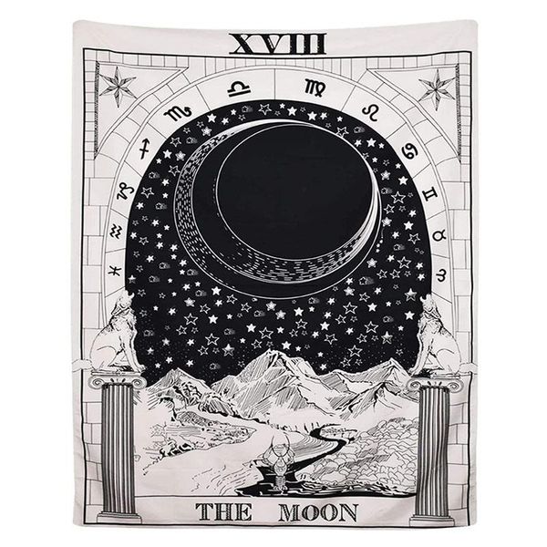 tapestries moon star sun tarot tapestry wall hanging medieval europe divination white and black bedroom decor
tapestries moon star sun tarot tapestry wall hanging medieval europe divination white and black bedroom decor