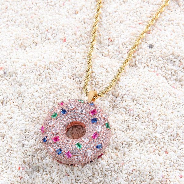 pendant necklaces donut personality necklace zircon fashion metal hip hop men and women square gold jewelry, Silver
pendant necklaces donut personality necklace zircon fashion metal hip hop men and women square gold jewelry, Silver