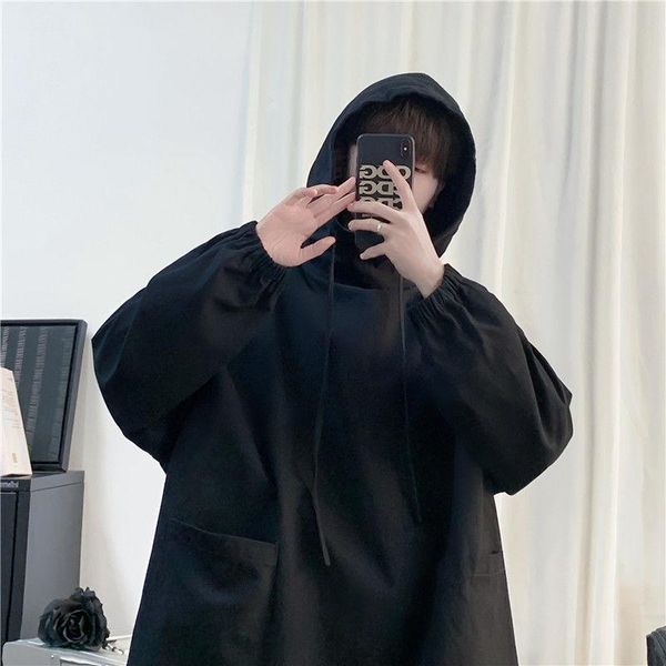 men's hoodies & sweatshirts spring autumn pure color hoodie men korean fashion loose casual hooded pullover harajuku streetwear hip hop, Black
men's hoodies & sweatshirts spring autumn pure color hoodie men korean fashion loose casual hooded pullover harajuku streetwear hip hop, Black