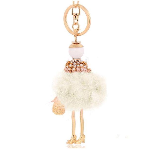 keychains fashion fur pompom car keychain white ball with crystal key ring chain gifts keyrings for women bag, Silver
keychains fashion fur pompom car keychain white ball with crystal key ring chain gifts keyrings for women bag, Silver