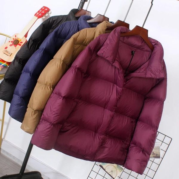women's down & parkas light 90% coat stand collar solid women loose zipper hidden pocket female coats 2021 winter lady warm clothes, Black
women's down & parkas light 90% coat stand collar solid women loose zipper hidden pocket female coats 2021 winter lady warm clothes, Black