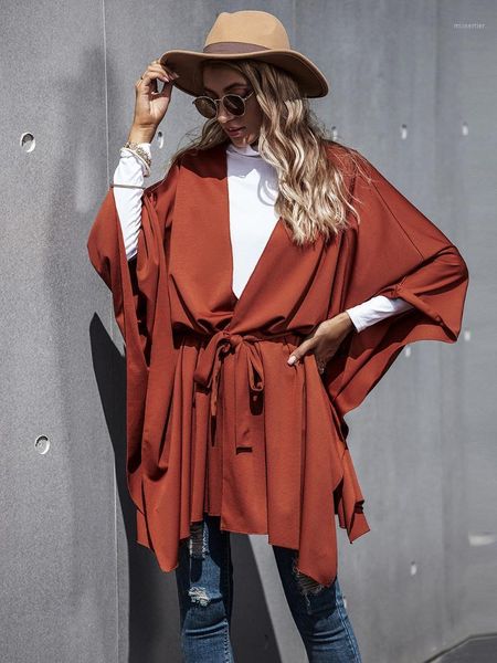 fall 2021 women's loose bat sleeve long cardigan lace cape cloak jackets, Black;brown
fall 2021 women's loose bat sleeve long cardigan lace cape cloak jackets, Black;brown