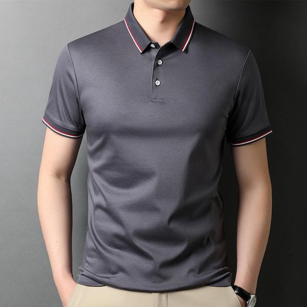men's polos brand100% mercerized cotton shirt men 2021 summer business wear lapel short sleeve t-shirt with button poloshirt, White;black
men's polos brand100% mercerized cotton shirt men 2021 summer business wear lapel short sleeve t-shirt with button poloshirt, White;black