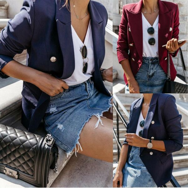 women's wool & blends ladies suit jacket autumn and winter warm lapel slim long-sleeved long coat windbreaker parker, Black
women's wool & blends ladies suit jacket autumn and winter warm lapel slim long-sleeved long coat windbreaker parker, Black