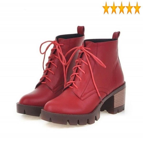 boots high england style women autumn platform thick heel pointed toe ankle street pu leather black plus size
boots high england style women autumn platform thick heel pointed toe ankle street pu leather black plus size