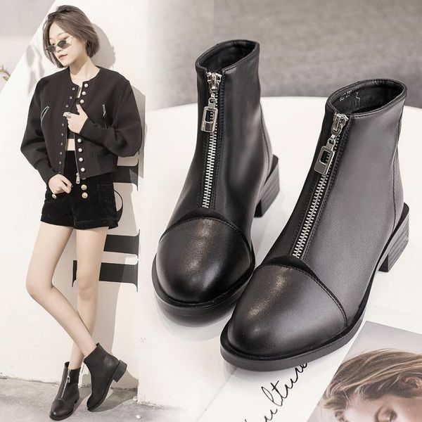 boots casual british style women shoes winter pu leather women's fashion trend comfortable soft wild warm short tube, Black
boots casual british style women shoes winter pu leather women's fashion trend comfortable soft wild warm short tube, Black