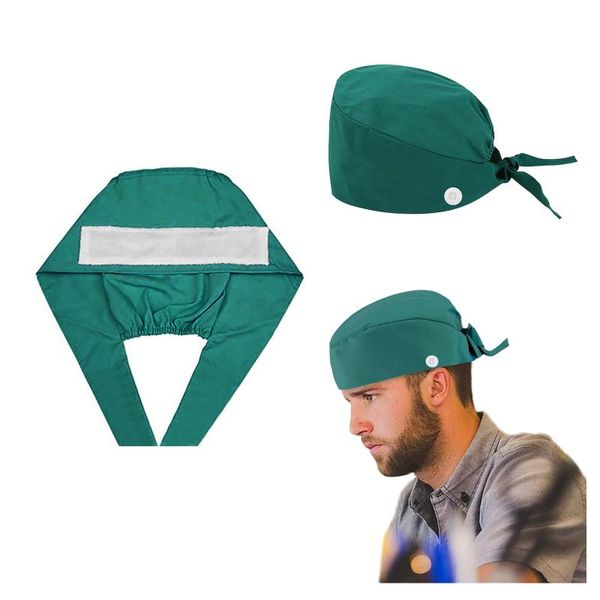 working cap breathable sweatband bouffant turban hat buttons tie back adjustable work hat casquette
working cap breathable sweatband bouffant turban hat buttons tie back adjustable work hat casquette