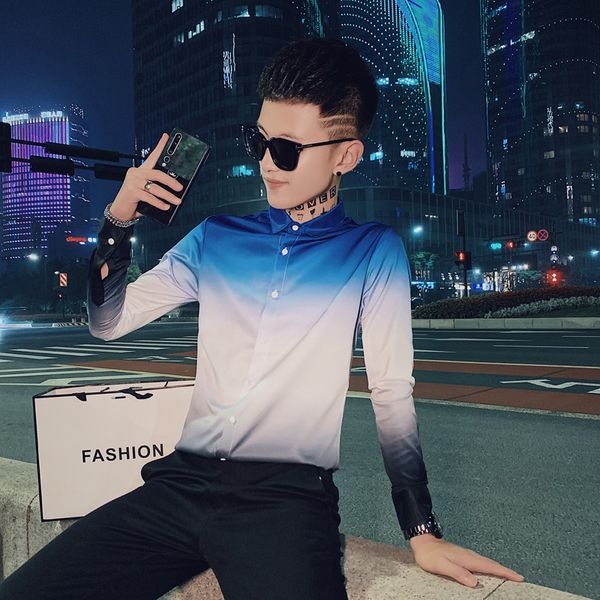 moda new coreana gradiente cor manga longa camisas casuais dos homens simples fino ajuste streetwear belo clube todo o jogo 3 core uvom, Black;brown
moda new coreana gradiente cor manga longa camisas casuais dos homens simples fino ajuste streetwear belo clube todo o jogo 3 core uvom, Black;brown