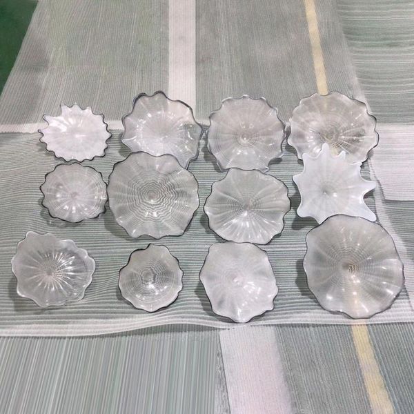 modern wall mounted hanging plate white color black edge wall art home decoration murano glass platters sconce
modern wall mounted hanging plate white color black edge wall art home decoration murano glass platters sconce
