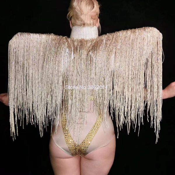 gold rhinestones fringes bodysuit 2 pieces set dance costume womens nightclub bar outfit evening stage performance wear, Black;red
gold rhinestones fringes bodysuit 2 pieces set dance costume womens nightclub bar outfit evening stage performance wear, Black;red