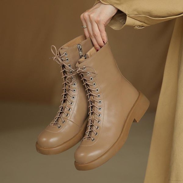 boots cross-tied fashion woman ankle autumn winter warm cow leather party office lady basic shoes high quality, Black
boots cross-tied fashion woman ankle autumn winter warm cow leather party office lady basic shoes high quality, Black