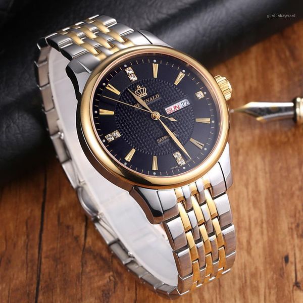 wristwatches men watch reginald stainless steel men's auto date day quartz mens watches relogio masculino, Slivery;brown
wristwatches men watch reginald stainless steel men's auto date day quartz mens watches relogio masculino, Slivery;brown