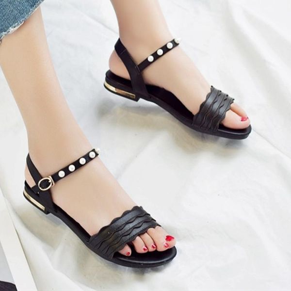 2021 women sandals cow leather flat heel summer fashion women shoes buckle all match sandals size 31-46, Black
2021 women sandals cow leather flat heel summer fashion women shoes buckle all match sandals size 31-46, Black