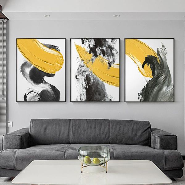paintings modern canvas abstract yellow black posters and prints bright gray painting art for living room nordic wall pictures
paintings modern canvas abstract yellow black posters and prints bright gray painting art for living room nordic wall pictures