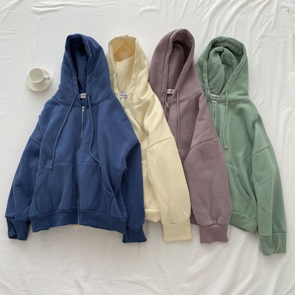 women's hoodies & sweatshirts casual sweatshirt with women's zipper, 9-color, spring, fine, korean, long sleeve, hoodie jacket, ,, Black
women's hoodies & sweatshirts casual sweatshirt with women's zipper, 9-color, spring, fine, korean, long sleeve, hoodie jacket, ,, Black