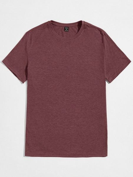 men solid tee 21yq#, White;black
men solid tee 21yq#, White;black