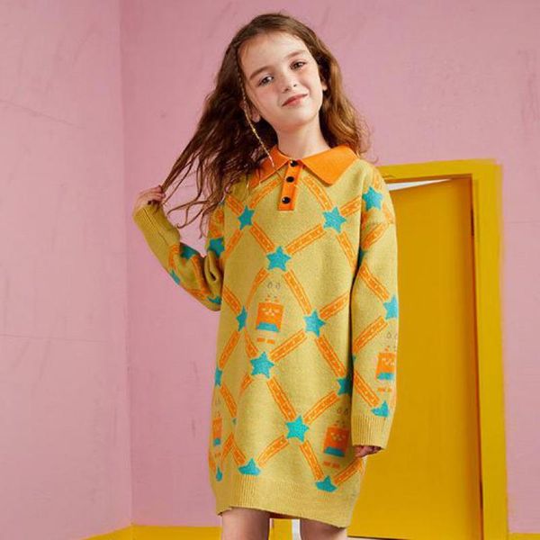 girl's dresses lovely girls knitted dress autumn spring children turndown collar knee length sweater gowns kids teens daily casual clot, Red;yellow
girl's dresses lovely girls knitted dress autumn spring children turndown collar knee length sweater gowns kids teens daily casual clot, Red;yellow
