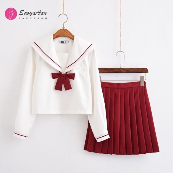 clothing sets sailor suit school uniform red pleated skirt jk uniforms for girls white shirt and suits student cosplay 
clothing sets sailor suit school uniform red pleated skirt jk uniforms for girls white shirt and suits student cosplay