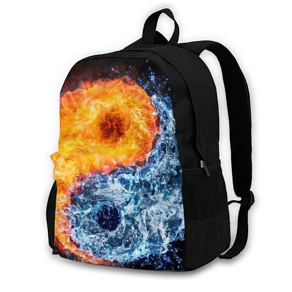 backpack lapwomen canvas school teenagers casual travel fire and water yin yang bags
backpack lapwomen canvas school teenagers casual travel fire and water yin yang bags