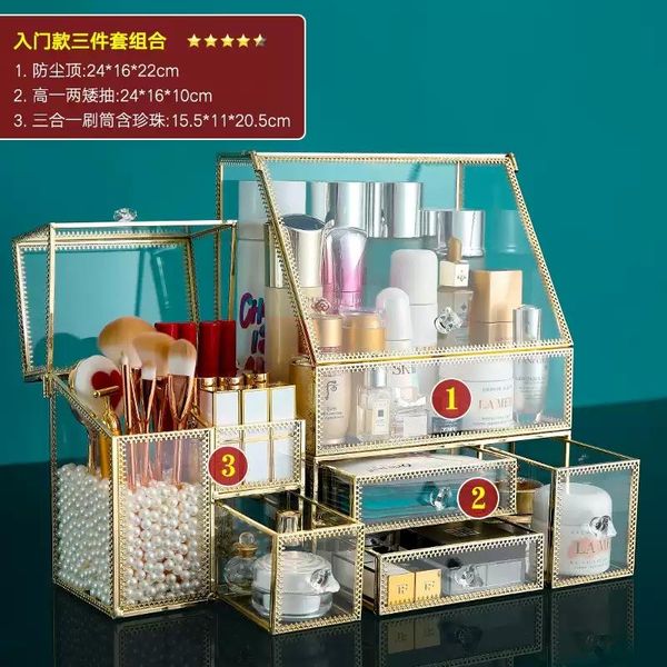 tempered glass cosmetic storage box drawer transparent storage box organizer maqillage household products ej50ms
tempered glass cosmetic storage box drawer transparent storage box organizer maqillage household products ej50ms