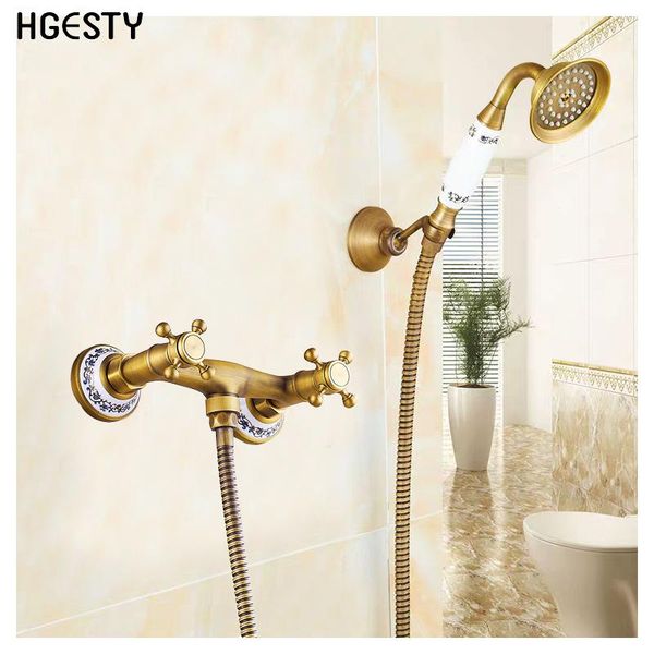 bathroom hand held antique copper brass shower head set wall mounted bathtub faucets shower mixer tap kit classic european style
bathroom hand held antique copper brass shower head set wall mounted bathtub faucets shower mixer tap kit classic european style