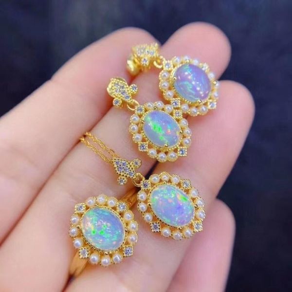 earrings & necklace women's opal ring jewelry sets female chain bohemian fashion 2021 geometric crystal, Silver
earrings & necklace women's opal ring jewelry sets female chain bohemian fashion 2021 geometric crystal, Silver
