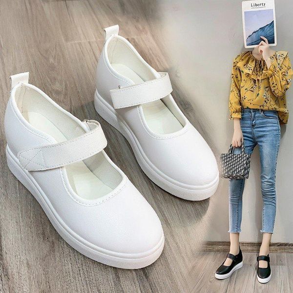 women casual shoes 2021 spring summer ladies hidden wedge shoes female leather height increasing office work women sandals, Black
women casual shoes 2021 spring summer ladies hidden wedge shoes female leather height increasing office work women sandals, Black