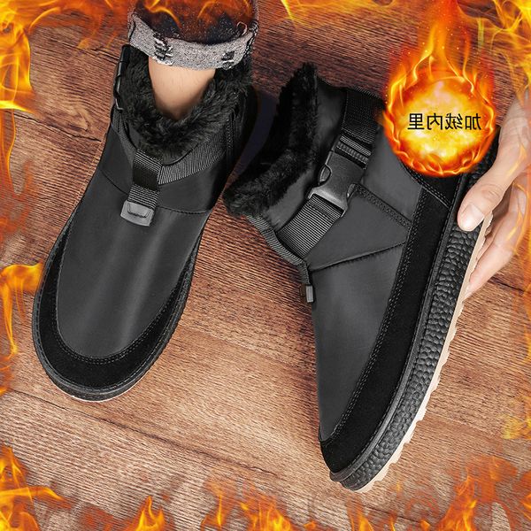 snow boots men 2021 winter plush thickened northeast down men's cotton shoes casual middle warm, Black
snow boots men 2021 winter plush thickened northeast down men's cotton shoes casual middle warm, Black