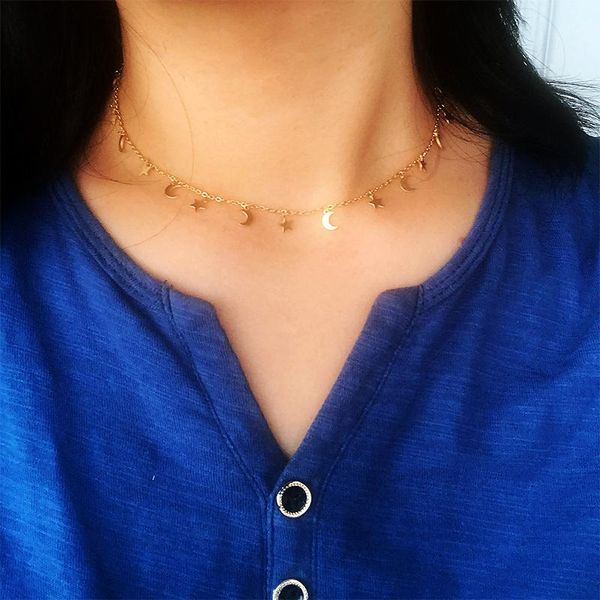 pendant necklaces women necklace suspension neck chain stainless steel jewelry silver color 15 gold pendants moon star choker 2021
pendant necklaces women necklace suspension neck chain stainless steel jewelry silver color 15 gold pendants moon star choker 2021