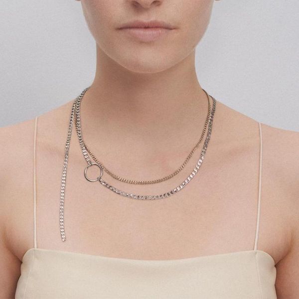 pendant necklaces niche ins design sense stainless steel necklace men and women couple asymmetric chain jewelry gift, Silver
pendant necklaces niche ins design sense stainless steel necklace men and women couple asymmetric chain jewelry gift, Silver