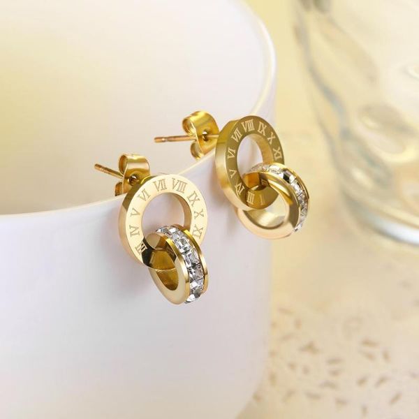 stud yunruo cubic zirconia roman number earring titanium steel rose gold color jewelry woman fashion accessories 308, Golden;silver
stud yunruo cubic zirconia roman number earring titanium steel rose gold color jewelry woman fashion accessories 308, Golden;silver