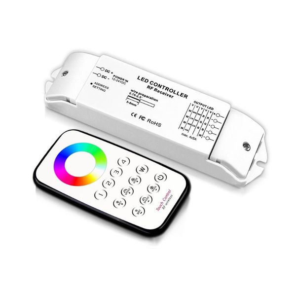 bincolor t8 + r4m dc12v-24v multi zone control rgbw max 5x4a rf wireless remote+ receiver controller for led strip light
bincolor t8 + r4m dc12v-24v multi zone control rgbw max 5x4a rf wireless remote+ receiver controller for led strip light